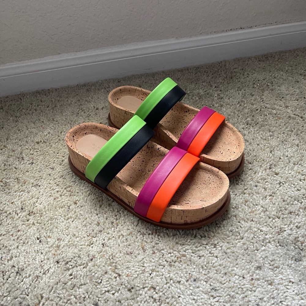NWOB, Gabriela Hearst leather multicolored “Striker Platform Sandal” size 38 - Picture 6 of 13